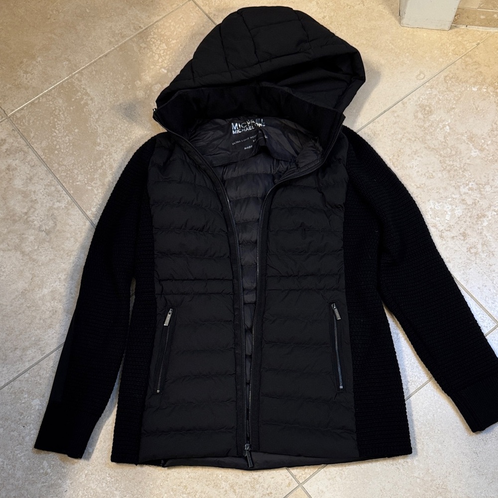 MICHAEL Michael Kors Black Puffer Jacket